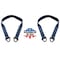 Tie 4 Safe 2" x 21" Axle Straps w/ Sleeve & D Rings, WLL: 3, 333 lbs., PK2 RT41A-21M18-BLK-C-2 - alternate 1